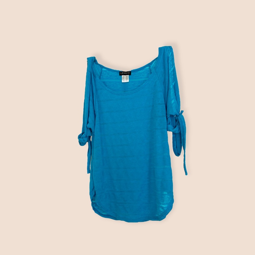 Venus Blue Short-Sleeved Top